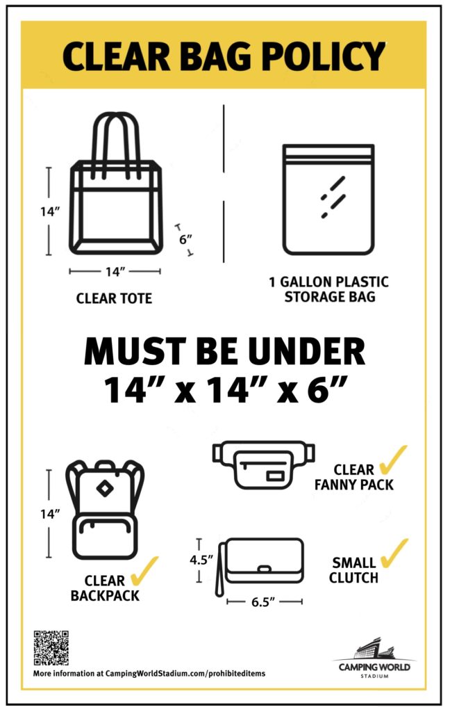 Clear bag policy diagram
